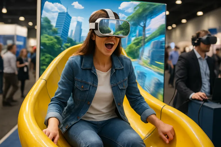 Verander je event in een wow-ervaring met een virtuele glijbaan in virtual reality