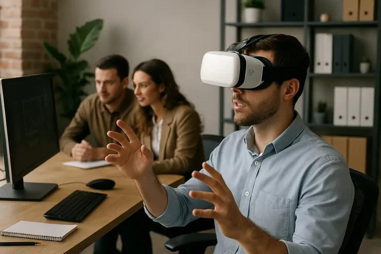 Wat is een virtual reality bureau