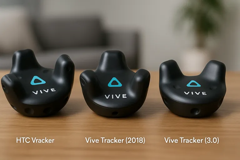 Modellen en verschillen van HTC Vive trackers