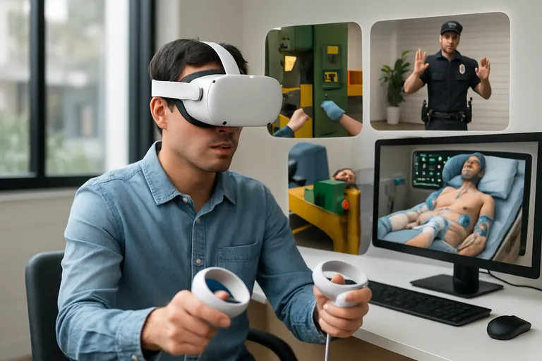 Virtual reality training in de praktijk: levensechte voorbeelden die leren sneller, veiliger en boeiender maken